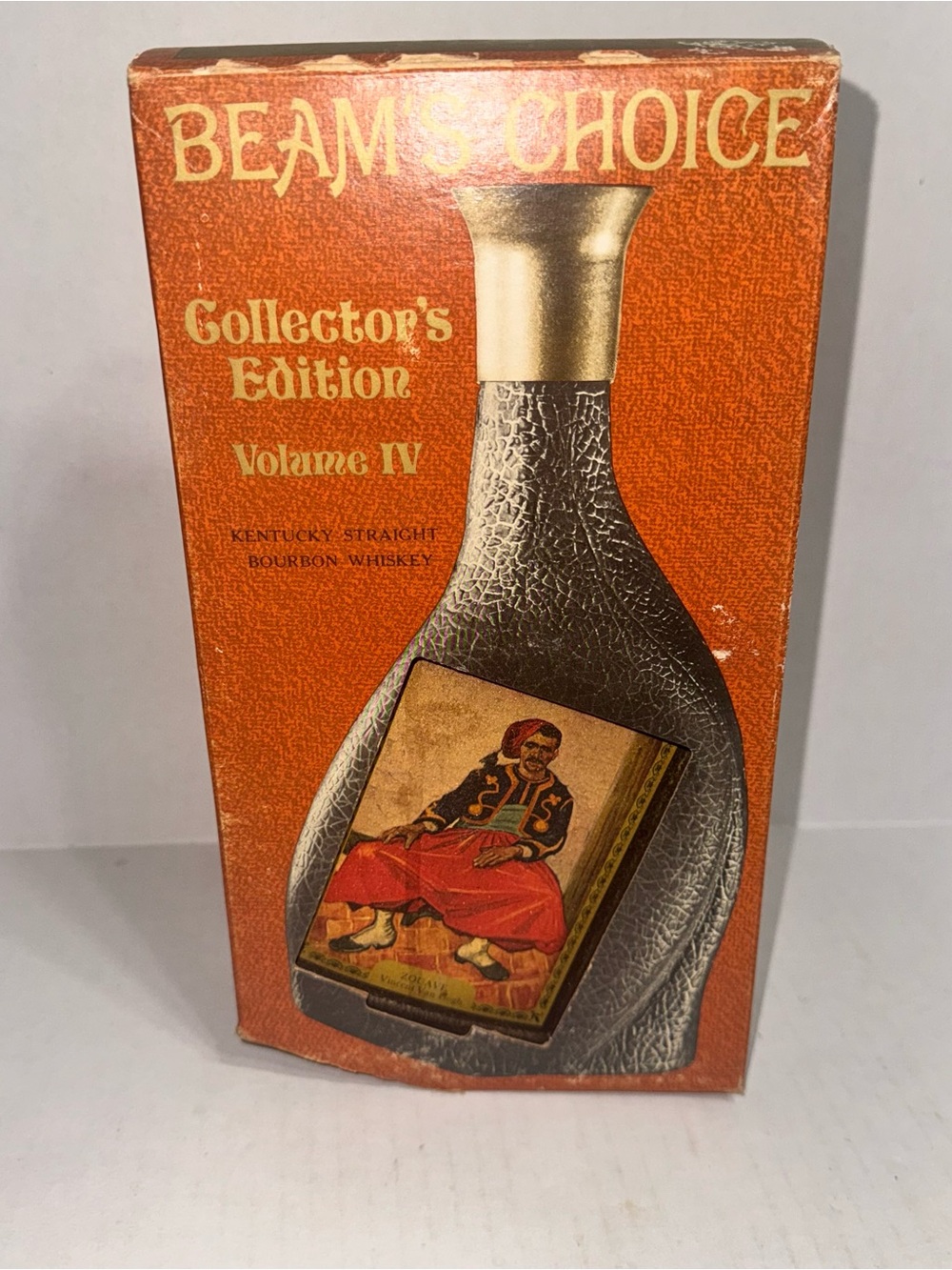 1969 Beam's Choice Van Gogh The Zouave Decanter Bottle with Lid Modern Masters